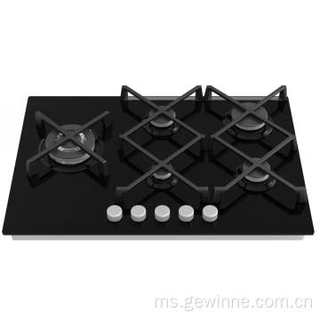 Dapur dapur dapur gas terbina dalam 5 Penunu